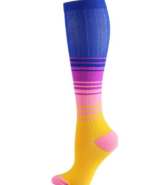 Compression Socks for Women/ Men Circulation Knee High Compression Socks 15-20mmHg for Nurse, Running Athletic, Cycling, Pregnancy, Travel