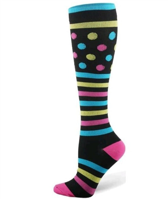 Compression Socks for Women/ Men Circulation Knee High Compression Socks 15-20mmHg for Nurse, Running Athletic, Cycling, Pregnancy, Travel