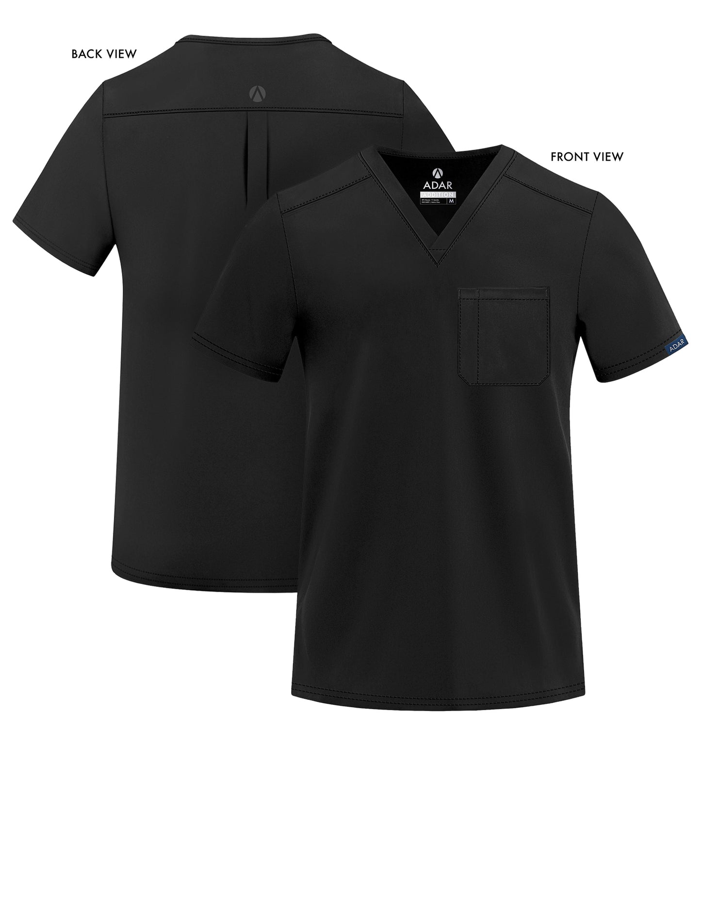 ADAR Addition Men's Classic V-Neck Scrub Top