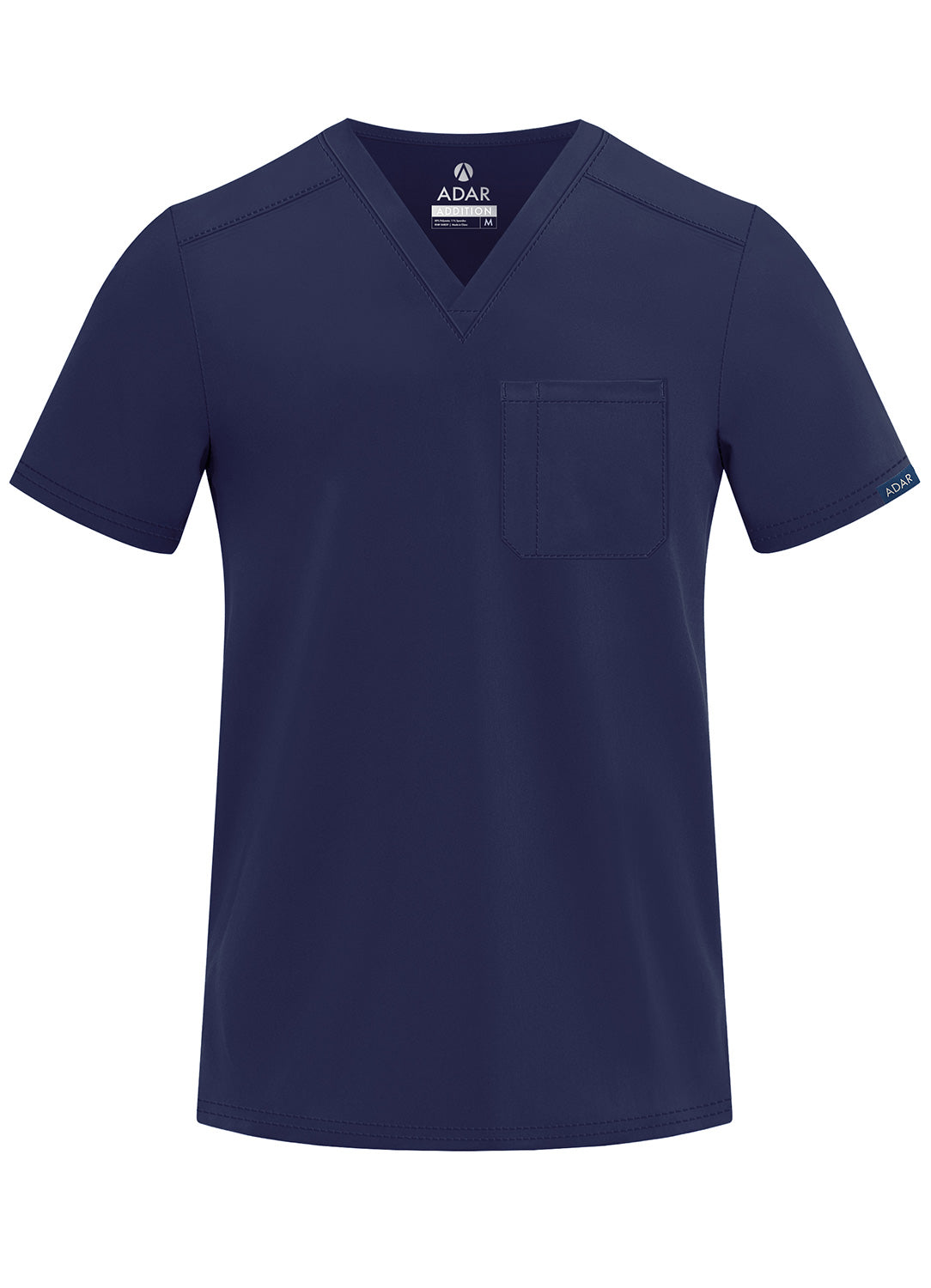 ADAR Addition Men's Classic V-Neck Scrub Top