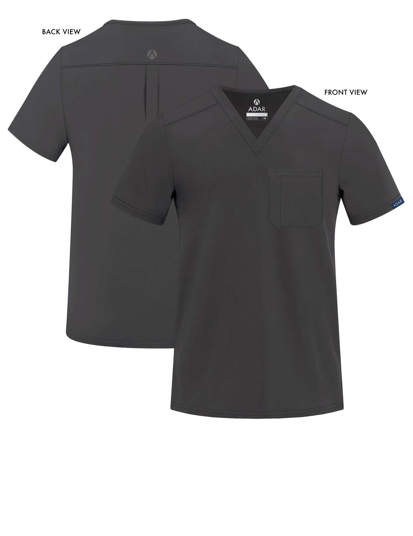 ADAR Addition Men's Classic V-Neck Scrub Top