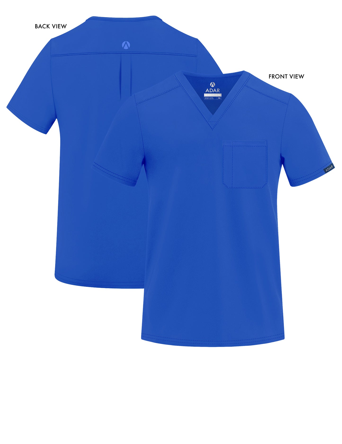 ADAR Addition Men's Classic V-Neck Scrub Top