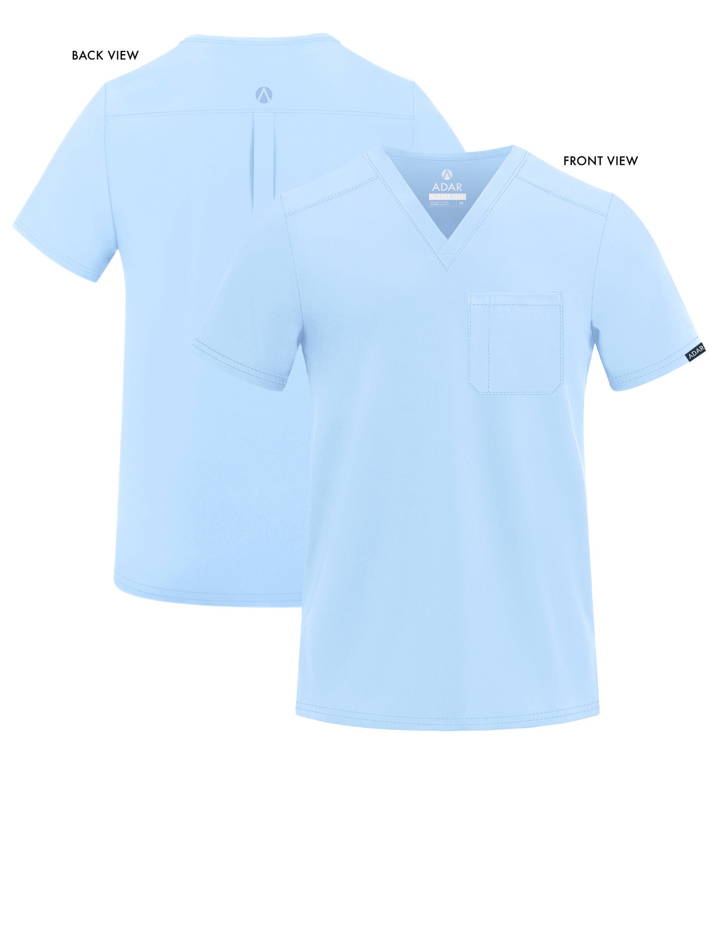 ADAR Addition Men's Classic V-Neck Scrub Top