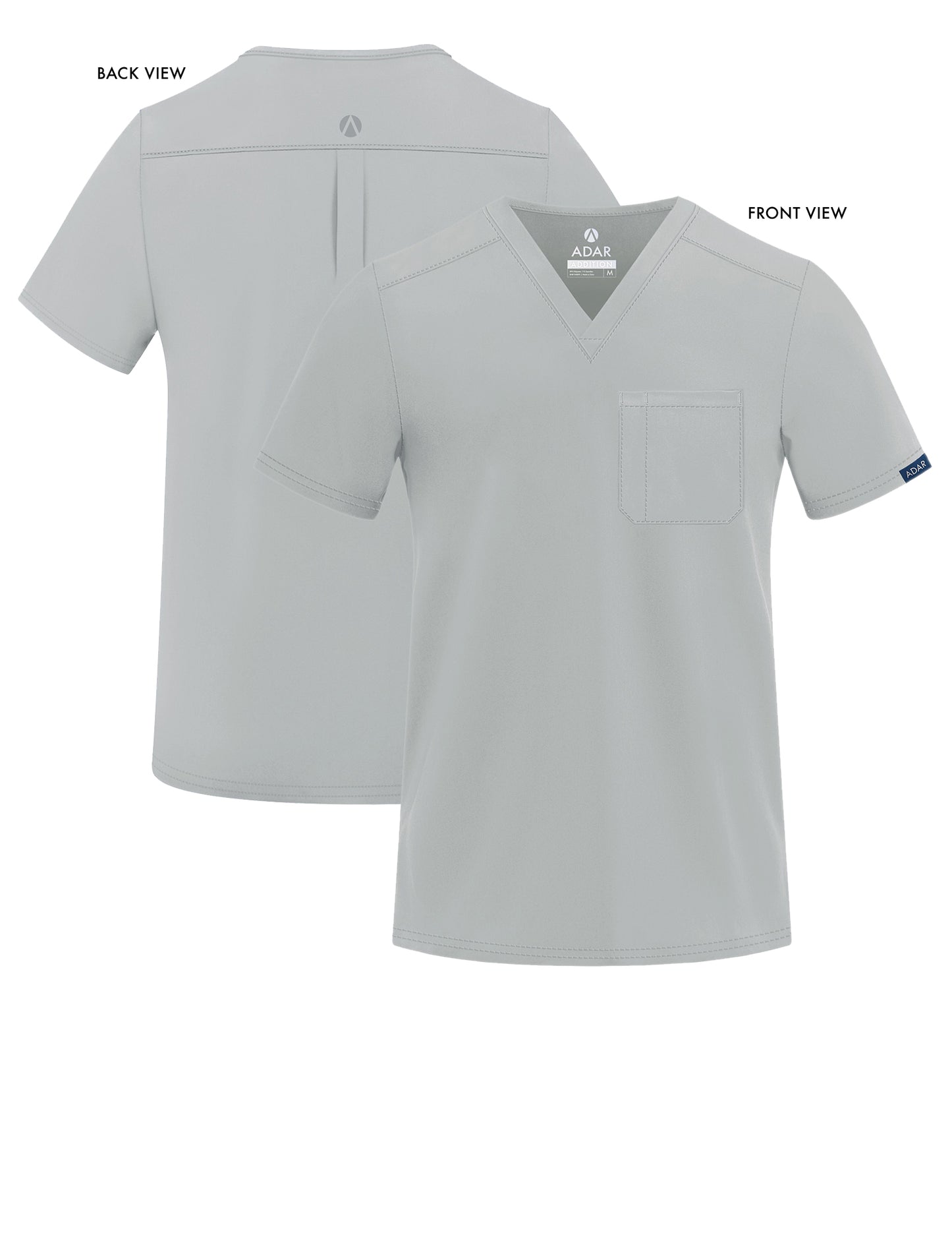 ADAR Addition Men's Classic V-Neck Scrub Top