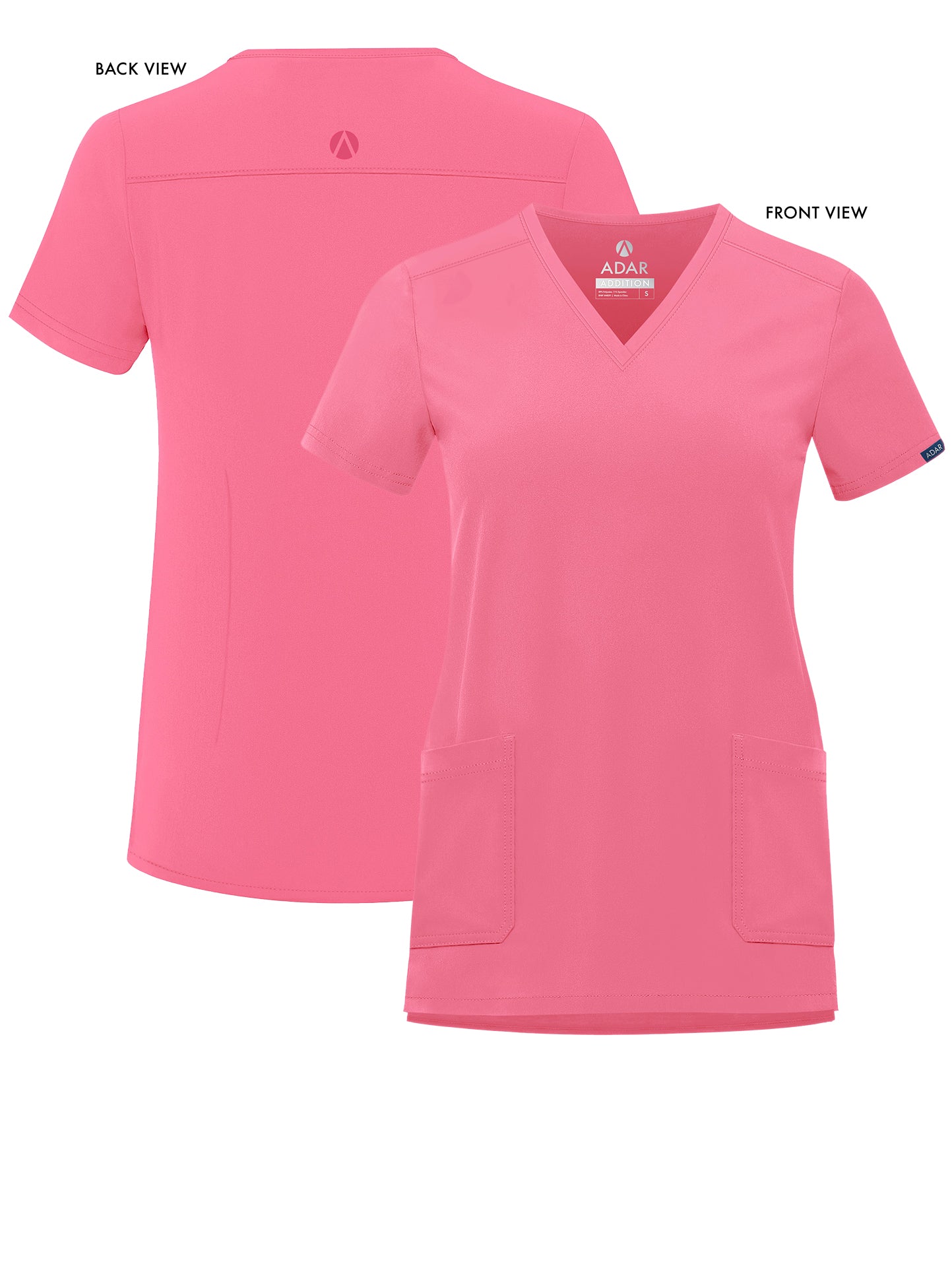 ADAR Addition Women's Modern V-Neck Scrub Top