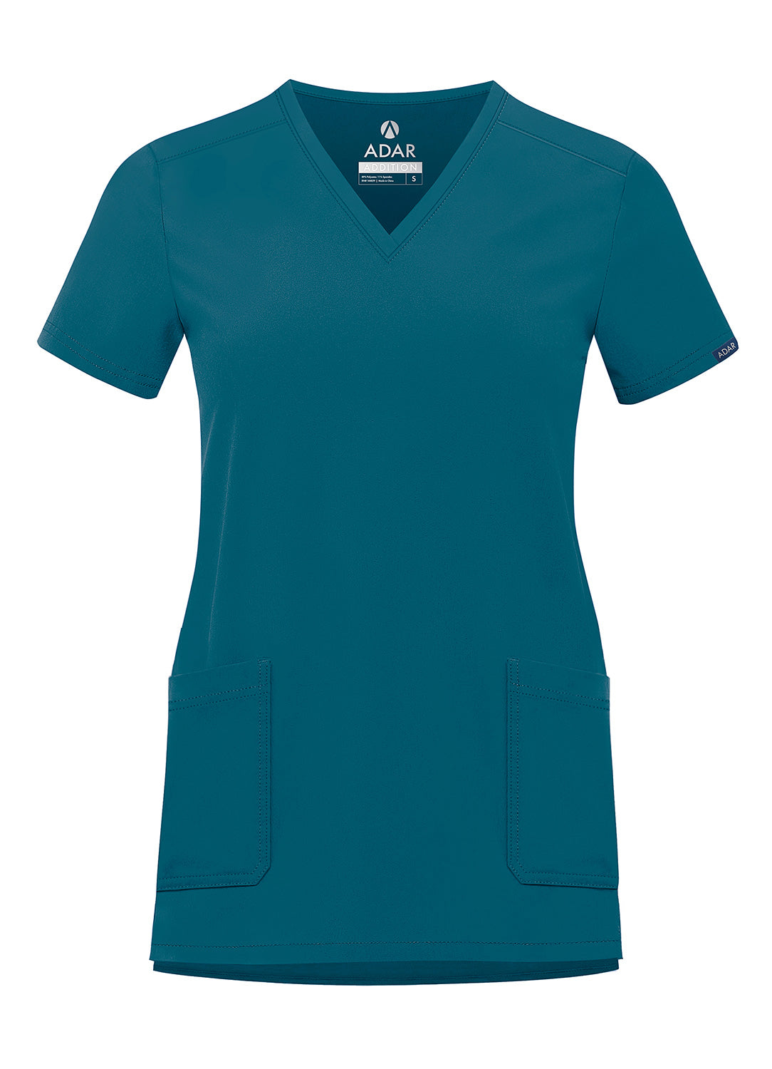 ADAR Addition Women's Modern V-Neck Scrub Top