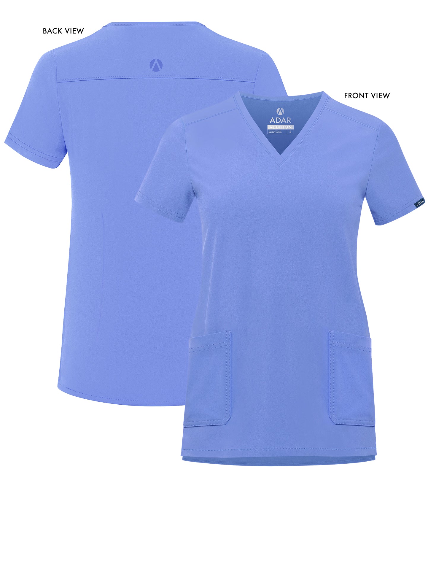 ADAR Addition Women's Modern V-Neck Scrub Top