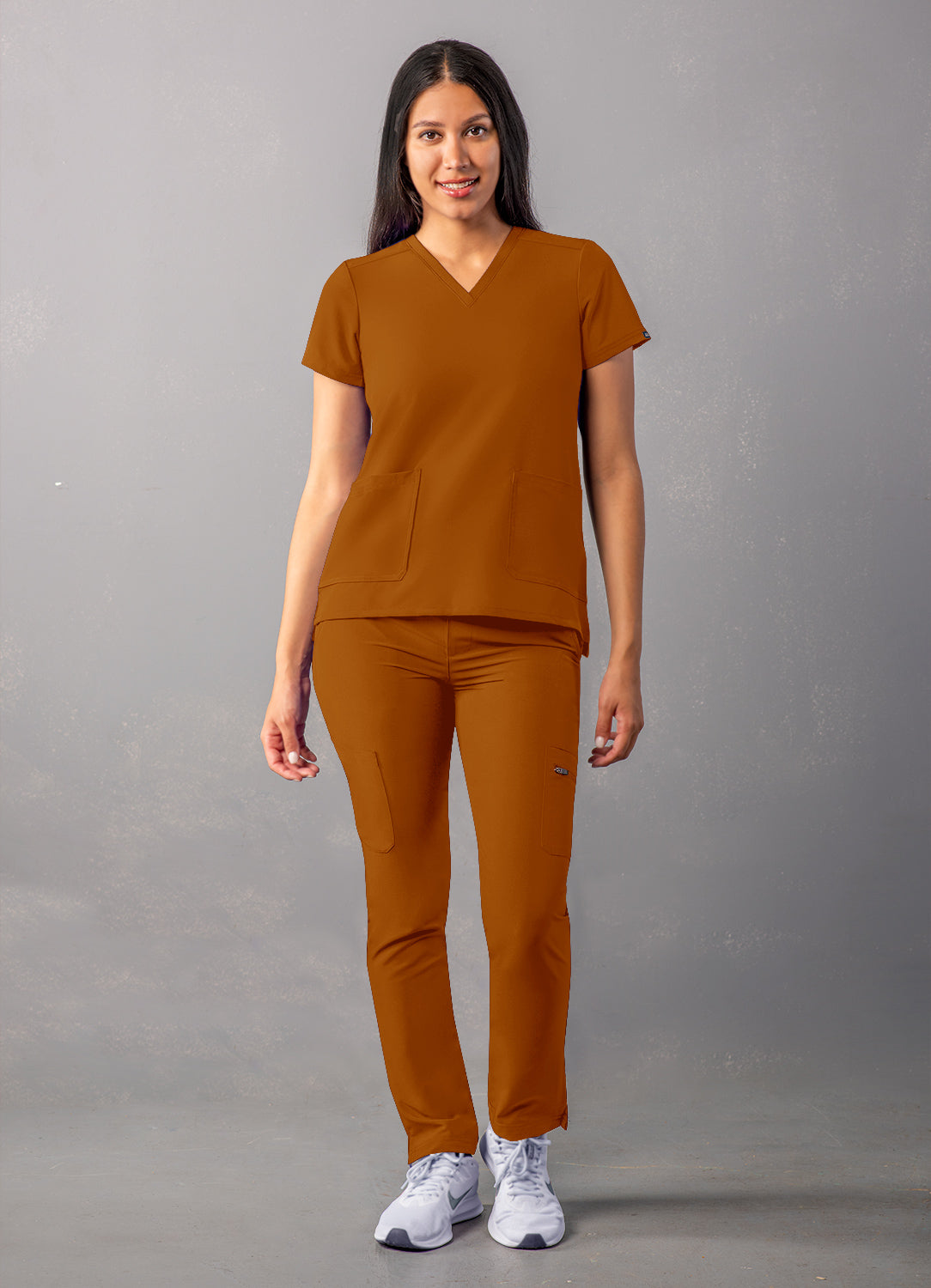 ADAR Addition Women's Modern V-Neck Scrub Top