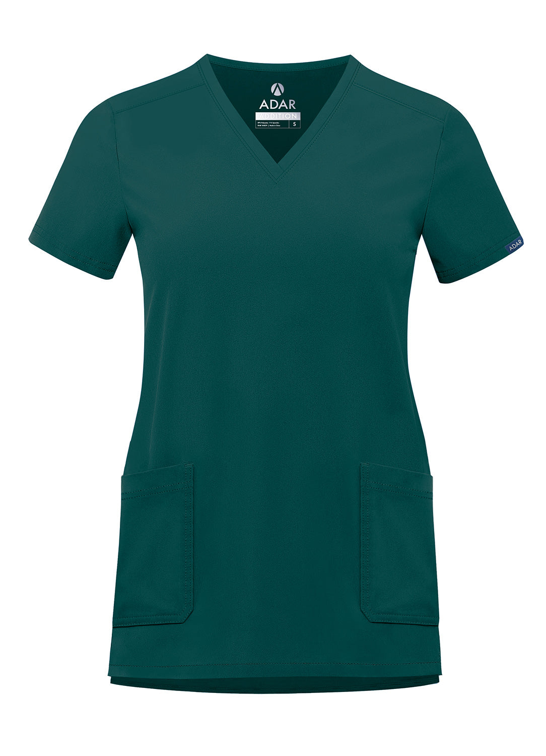 ADAR Addition Women's Modern V-Neck Scrub Top