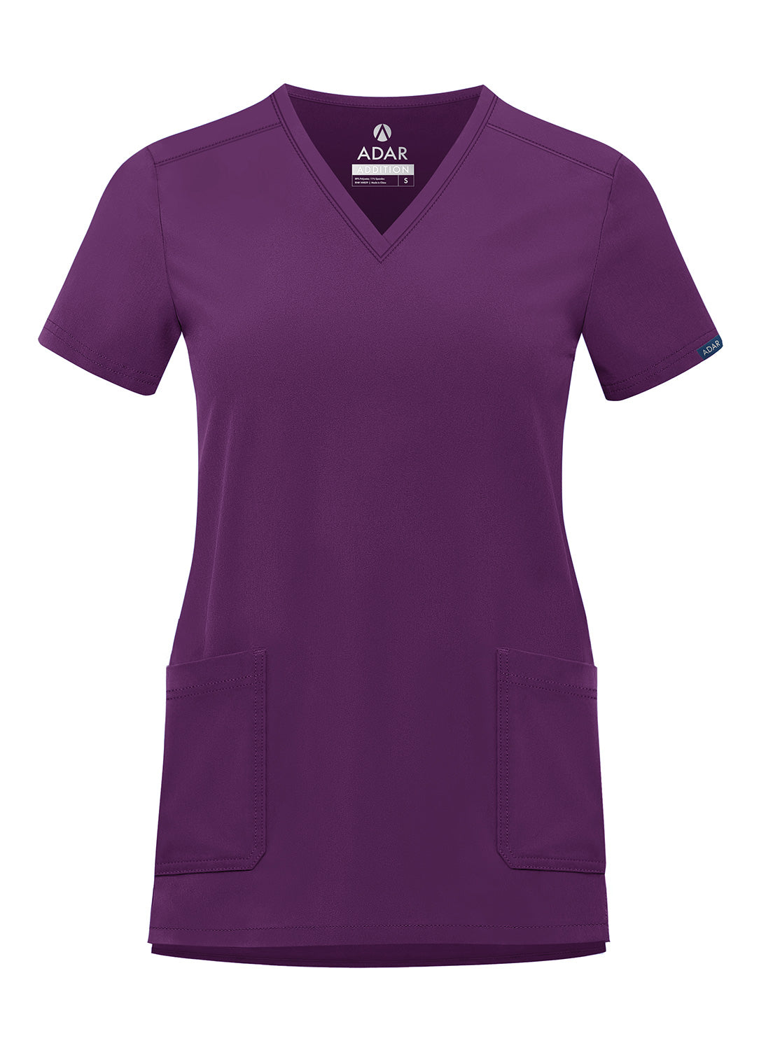 ADAR Addition Women's Modern V-Neck Scrub Top