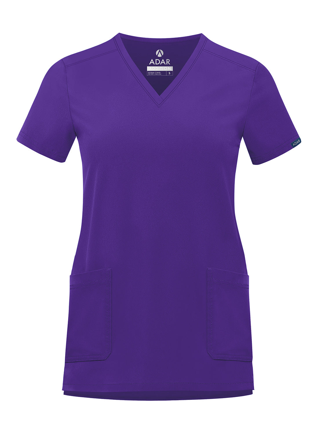 ADAR Addition Women's Modern V-Neck Scrub Top