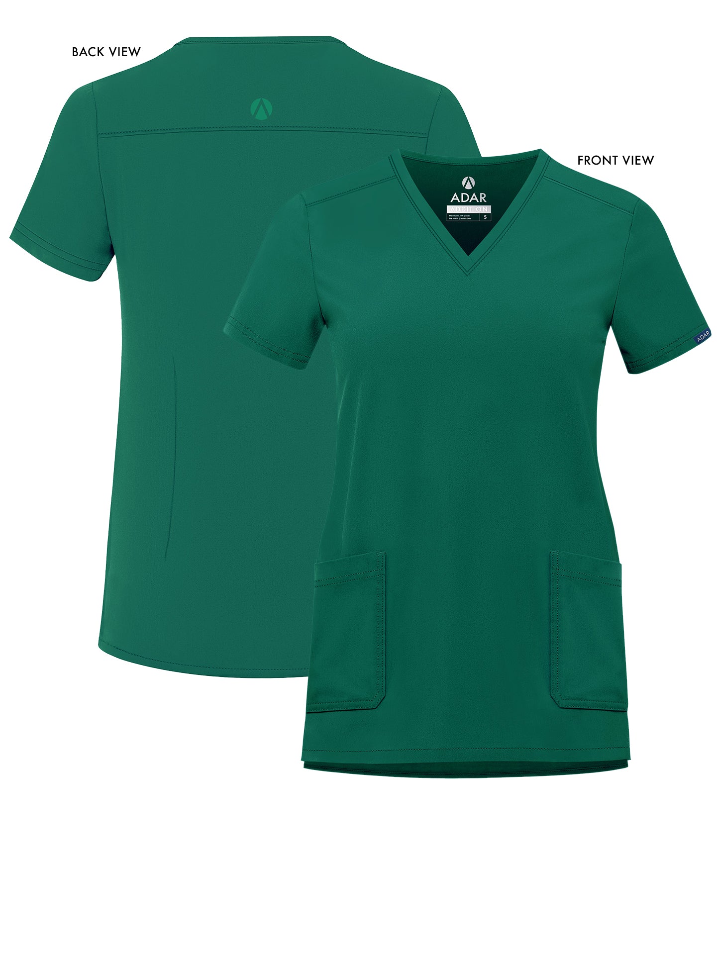 ADAR Addition Women's Modern V-Neck Scrub Top