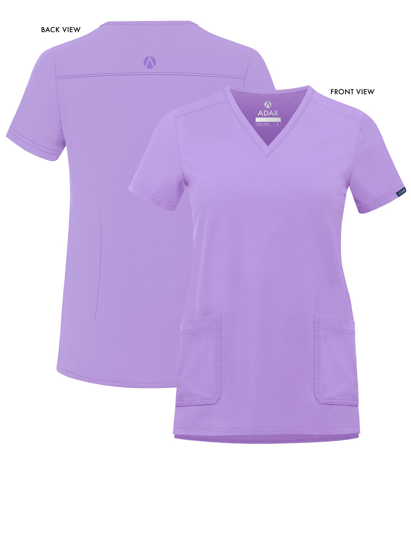 ADAR Addition Women's Modern V-Neck Scrub Top