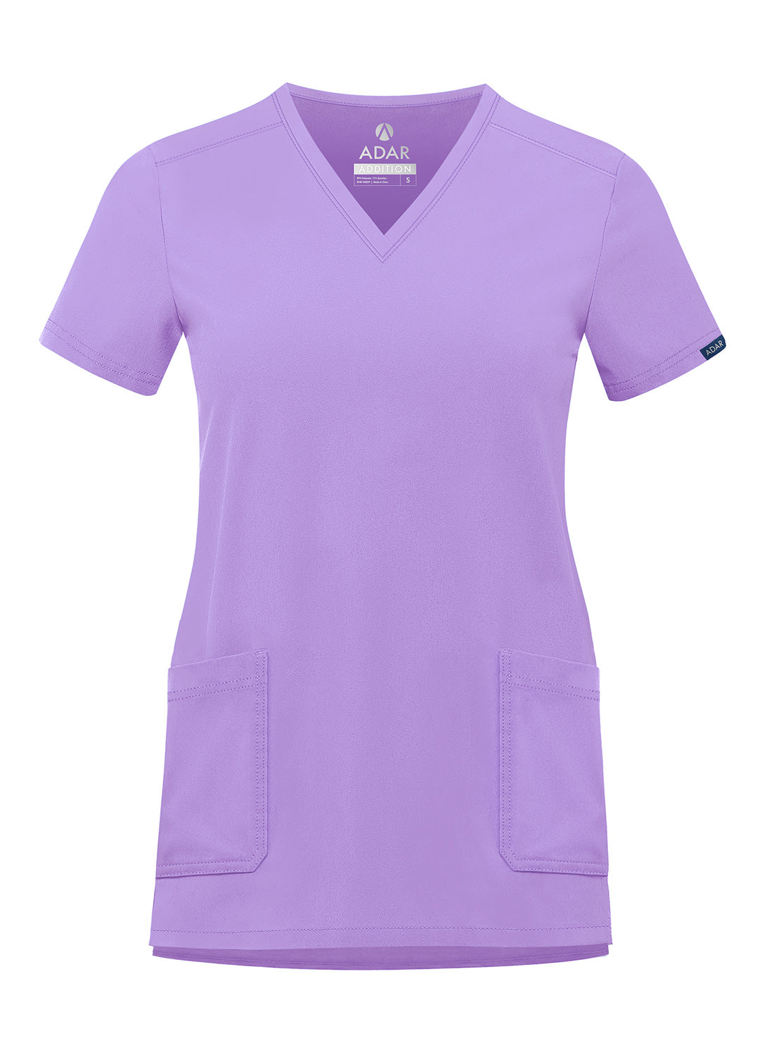 ADAR Addition Women's Modern V-Neck Scrub Top