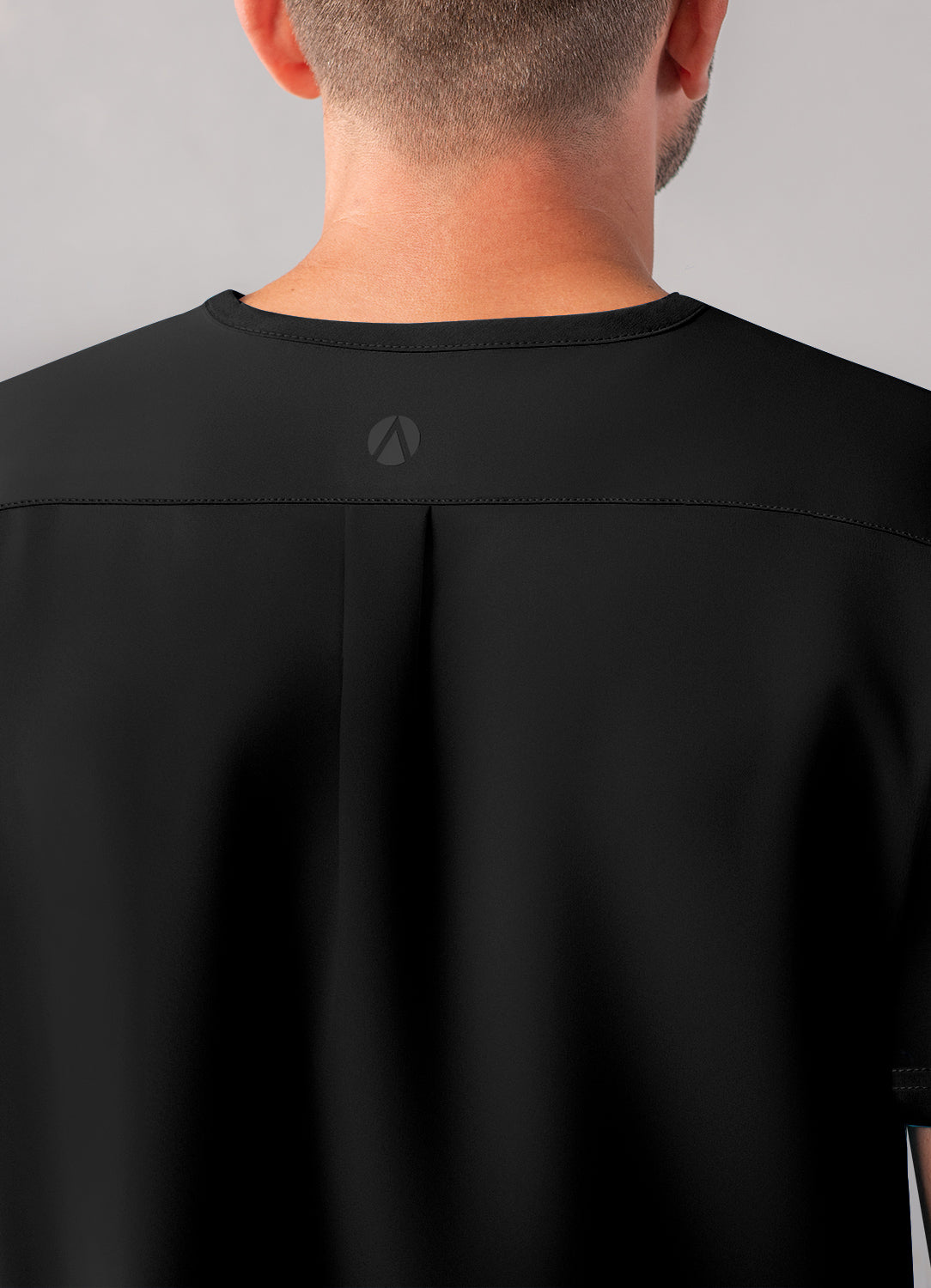 ADAR Addition Men's Modern Multi-pocket V-Neck Scrub Top