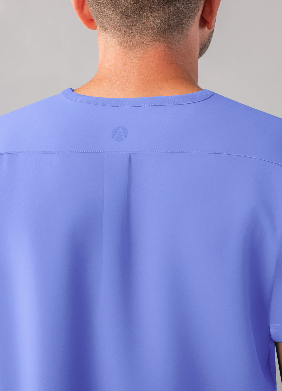 ADAR Addition Men's Modern Multi-pocket V-Neck Scrub Top