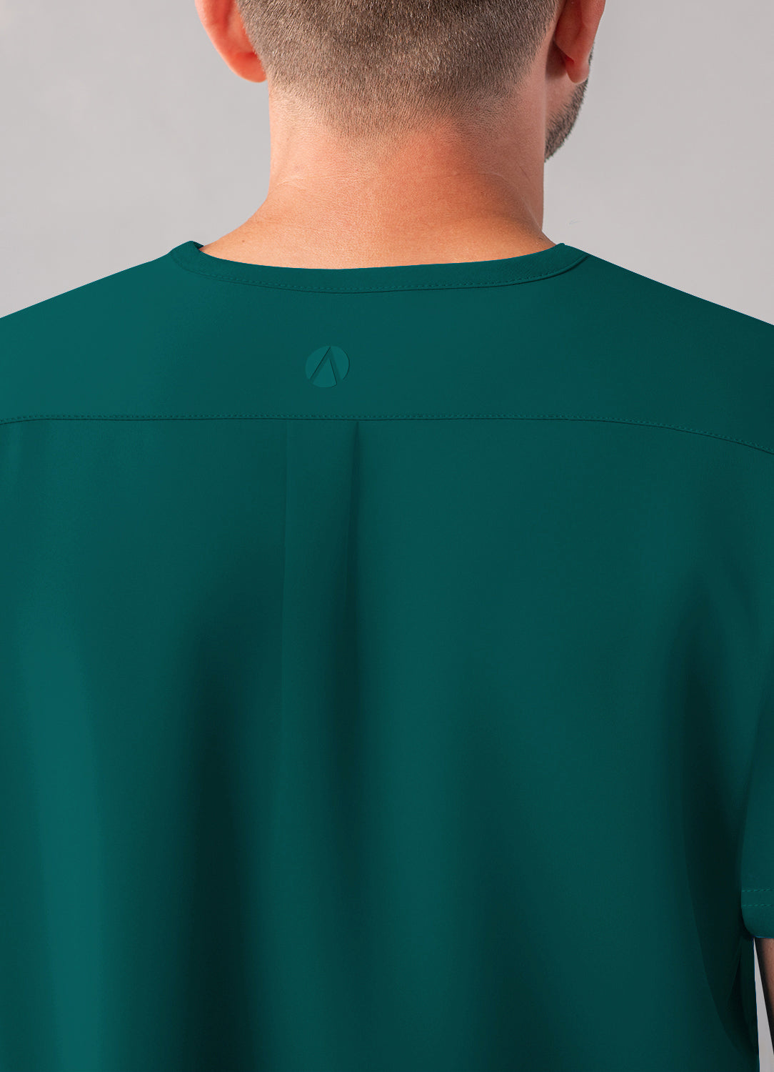 ADAR Addition Men's Modern Multi-pocket V-Neck Scrub Top