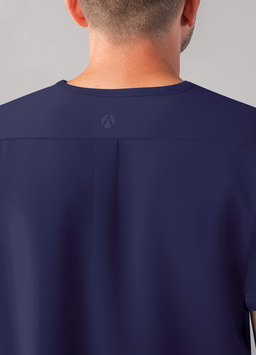 ADAR Addition Men's Modern Multi-pocket V-Neck Scrub Top