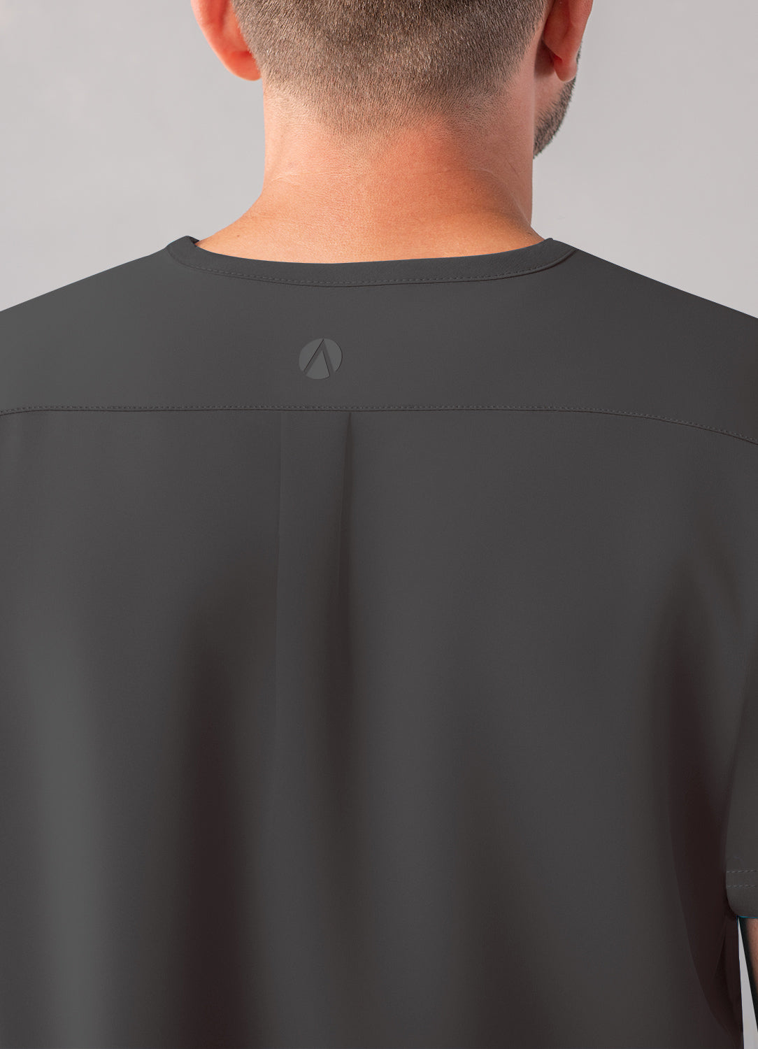 ADAR Addition Men's Modern Multi-pocket V-Neck Scrub Top