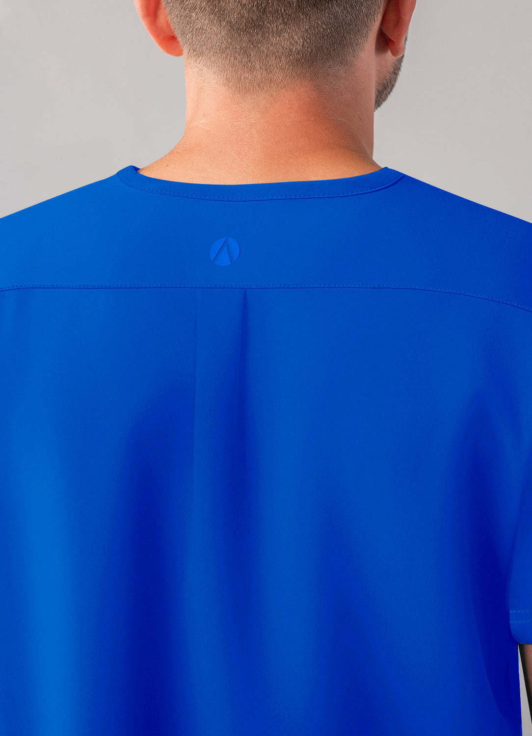 ADAR Addition Men's Modern Multi-pocket V-Neck Scrub Top