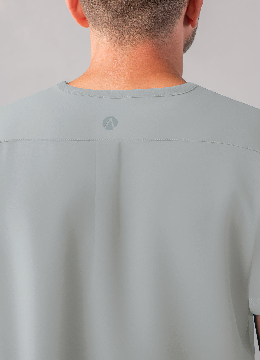 ADAR Addition Men's Modern Multi-pocket V-Neck Scrub Top