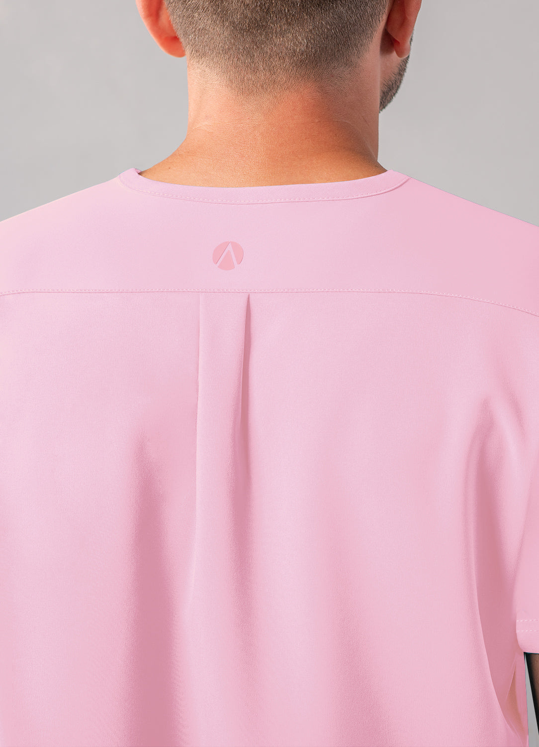 ADAR Addition Men's Modern Multi-pocket V-Neck Scrub Top