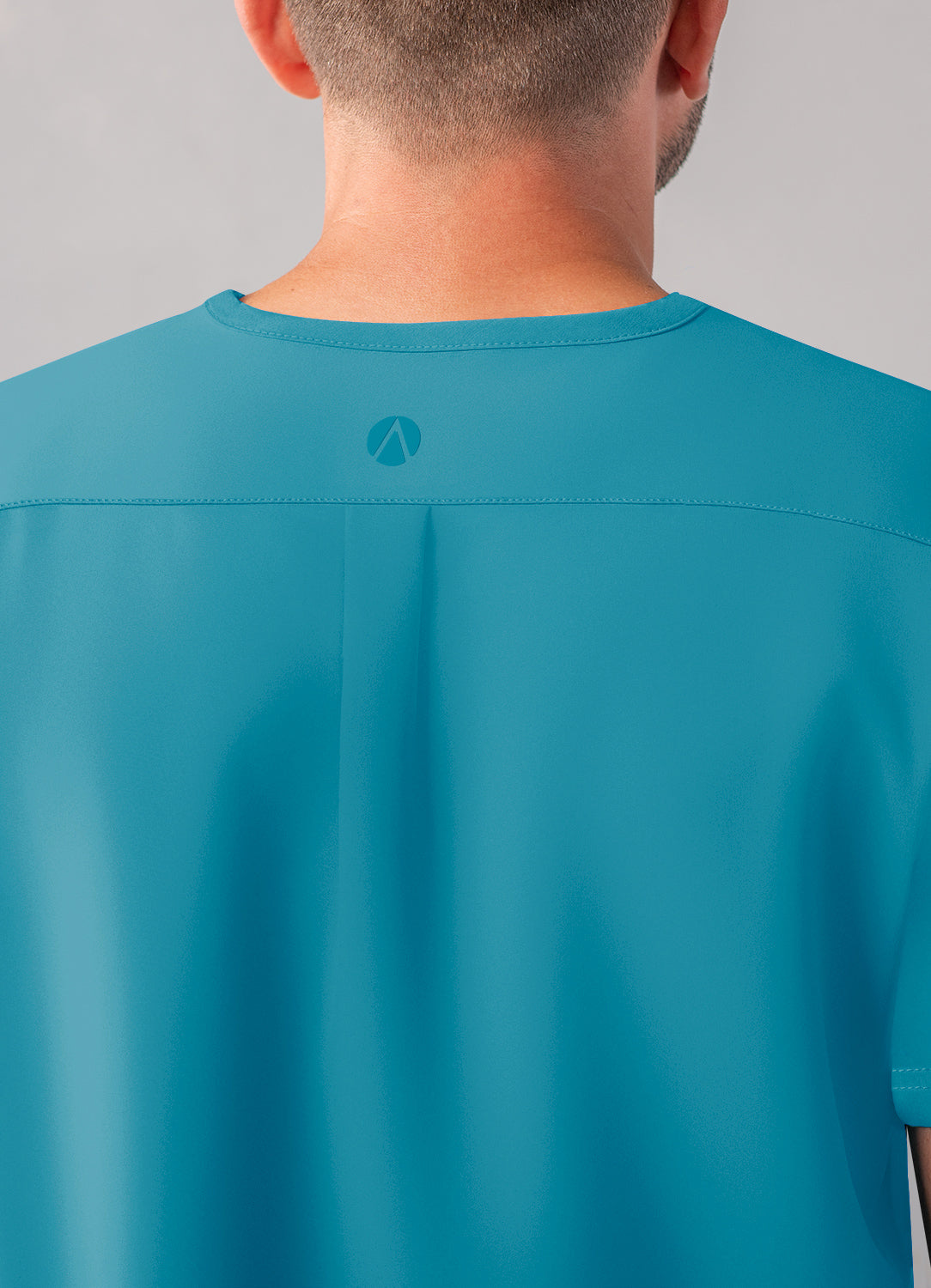 ADAR Addition Men's Modern Multi-pocket V-Neck Scrub Top (More Color)