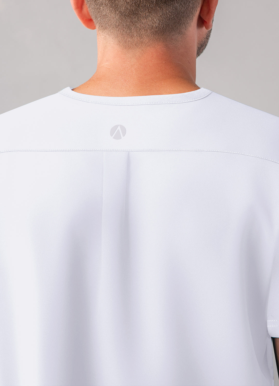 ADAR Addition Men's Modern Multi-pocket V-Neck Scrub Top (More Color)