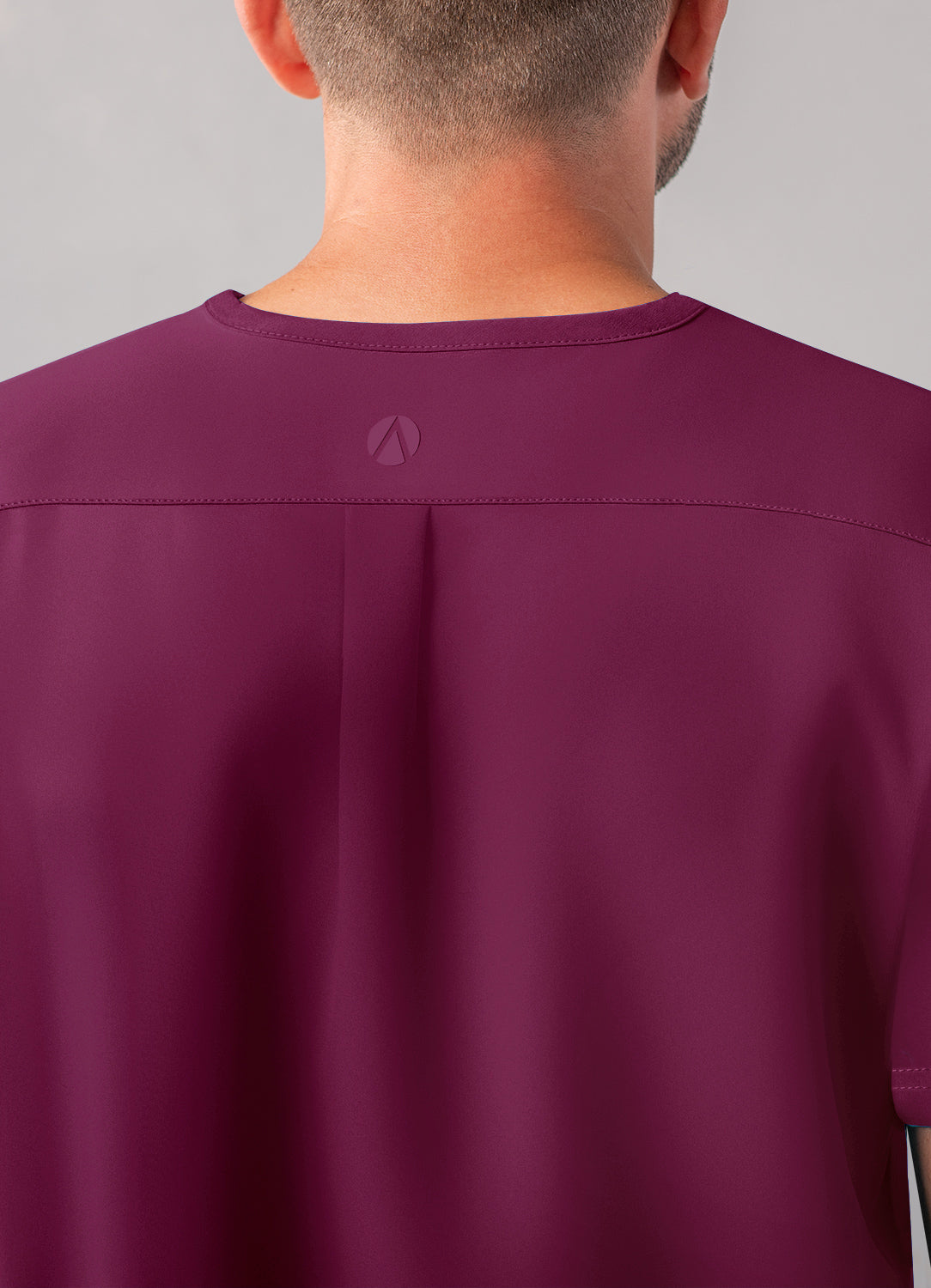 ADAR Addition Men's Modern Multi-pocket V-Neck Scrub Top (More Color)