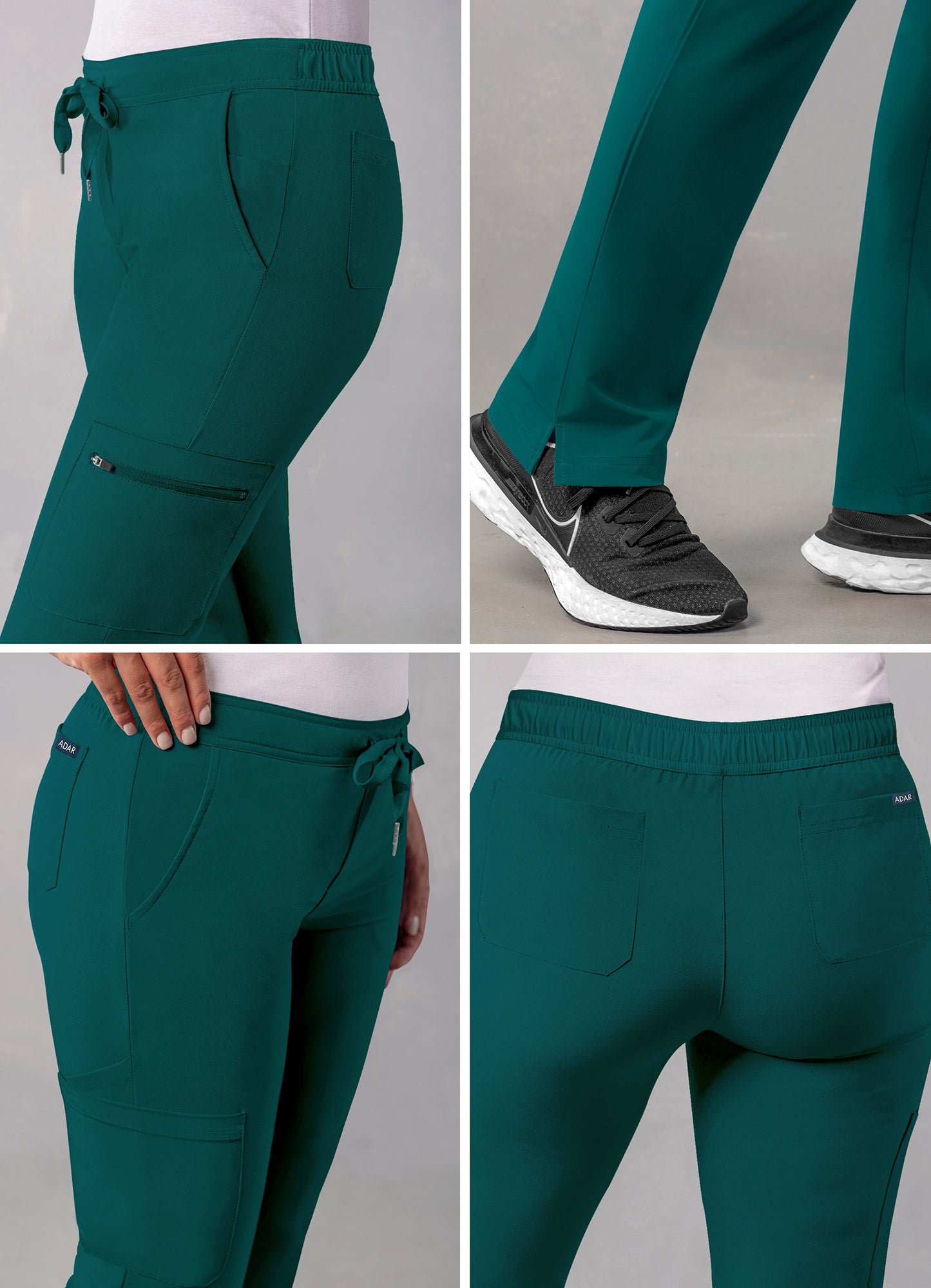 ADAR Addition Women's Skinny Leg Cargo Drawstring Pant