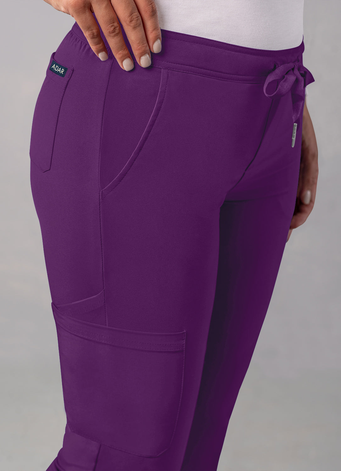 ADAR Addition Women's Skinny Leg Cargo Drawstring Pant Tall