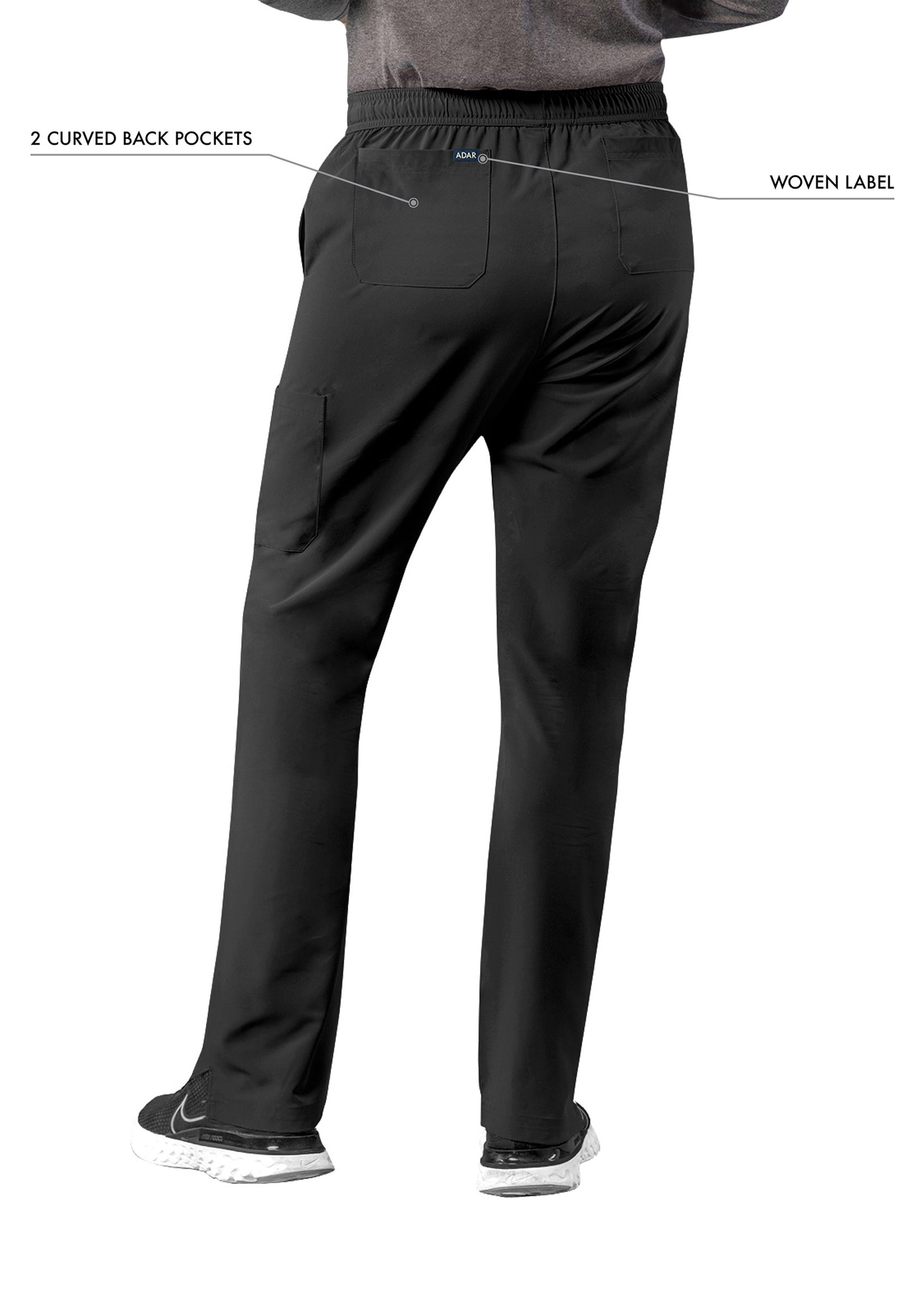 ADAR Addition Men's Slim Leg Cargo Drawstring Pant