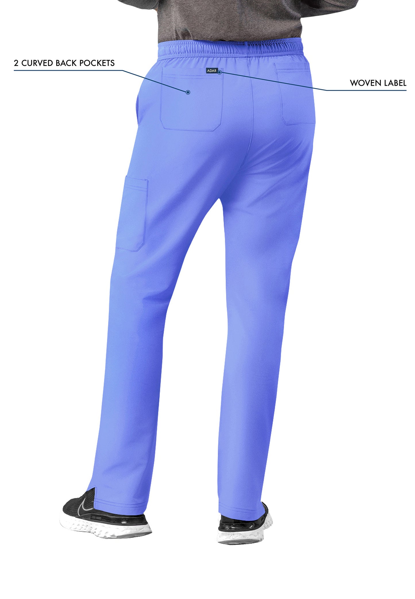 ADAR Addition Men's Slim Leg Cargo Drawstring Pant