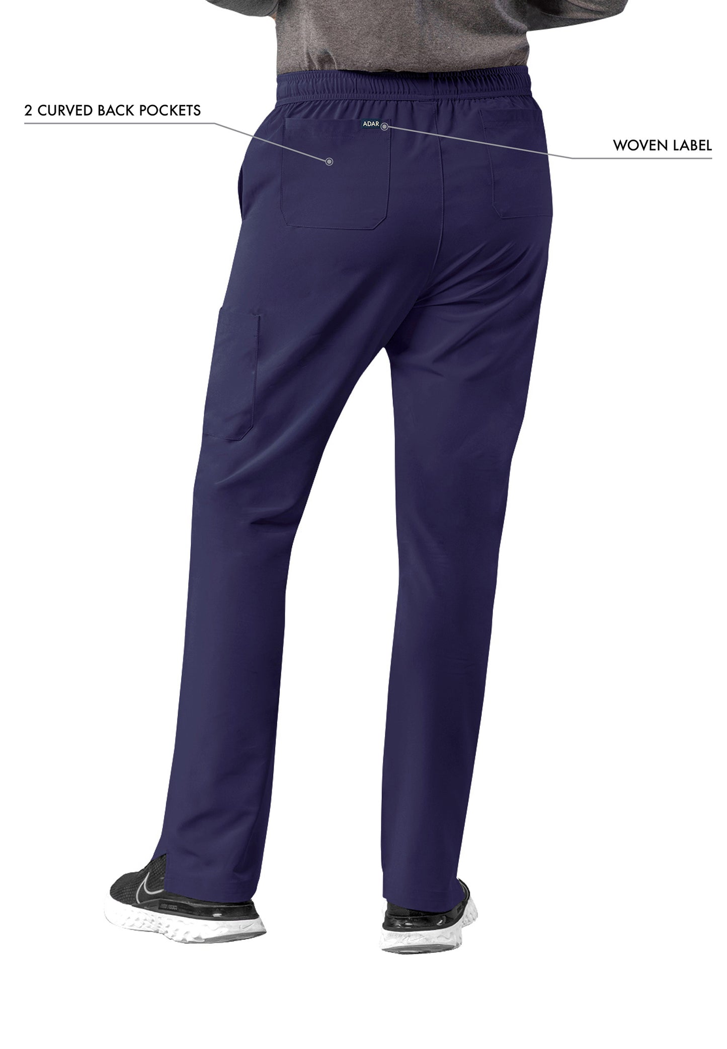 ADAR Addition Men's Slim Leg Cargo Drawstring Pant