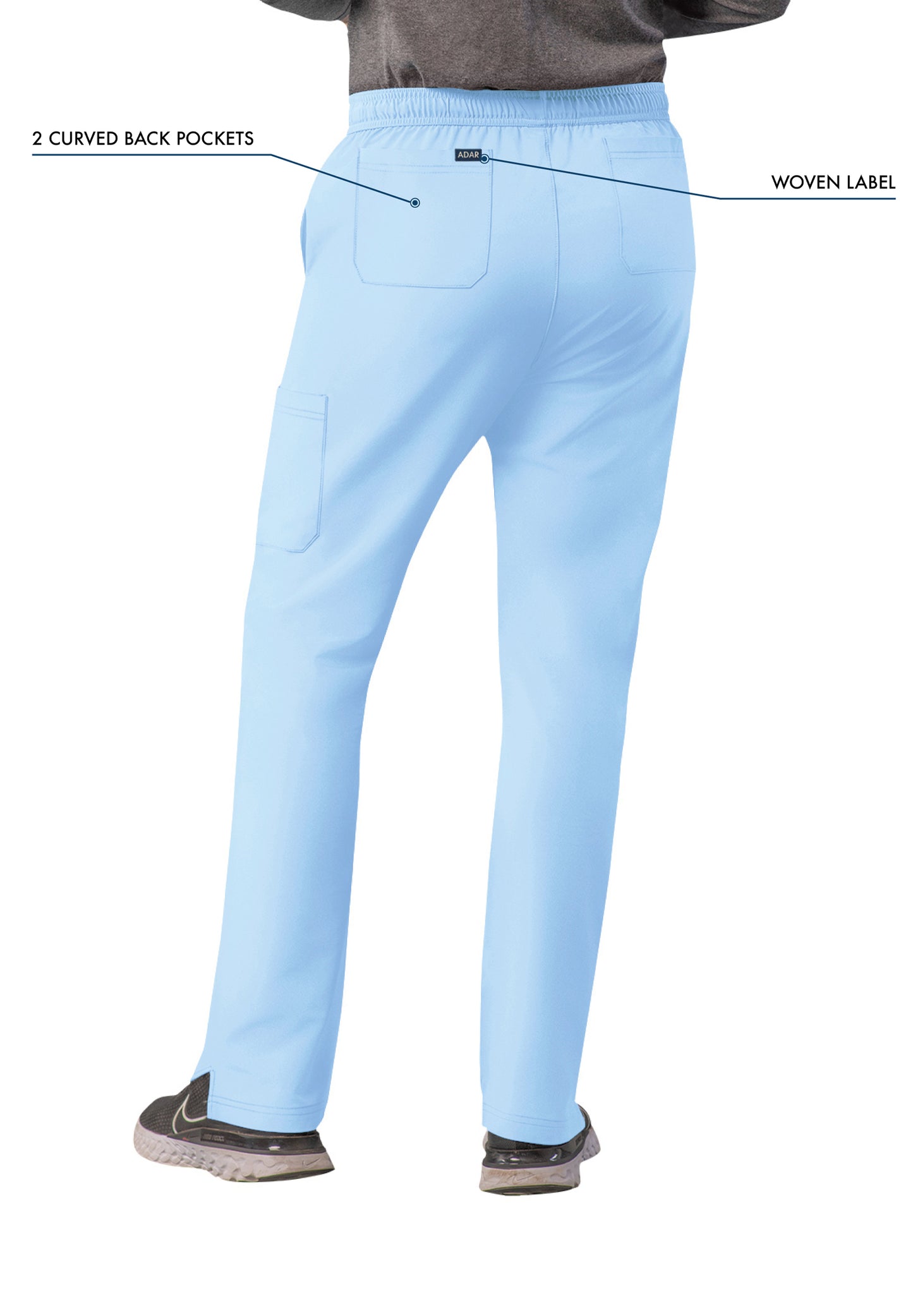 ADAR Addition Men's Slim Leg Cargo Drawstring Pant