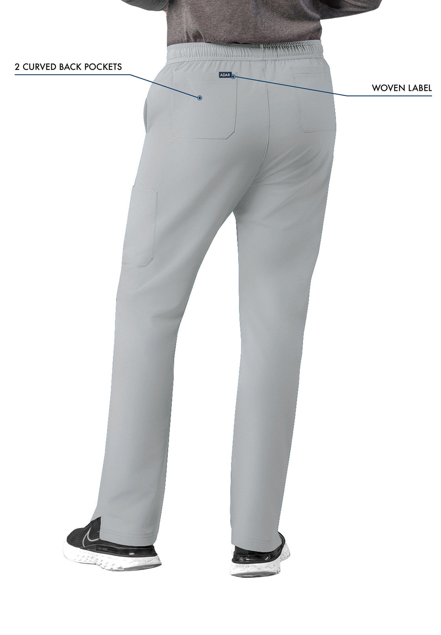 ADAR Addition Men's Slim Leg Cargo Drawstring Pant