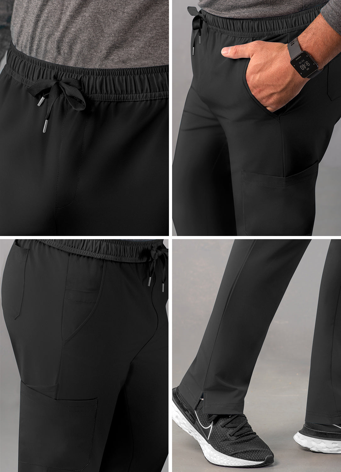 ADAR Addition Men's Slim Leg Cargo Drawstring Pant