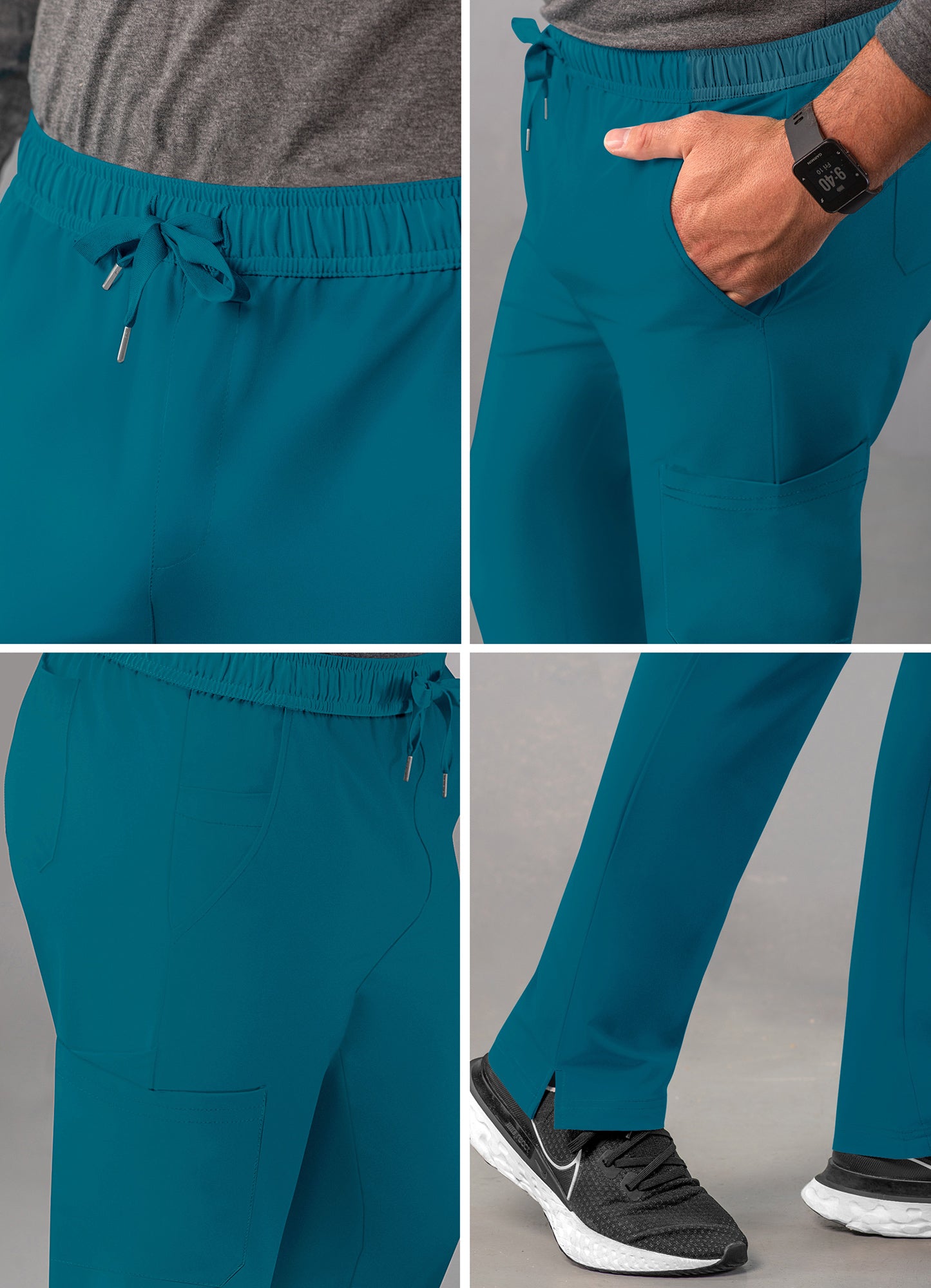 ADAR Addition Men's Slim Leg Cargo Drawstring Pant