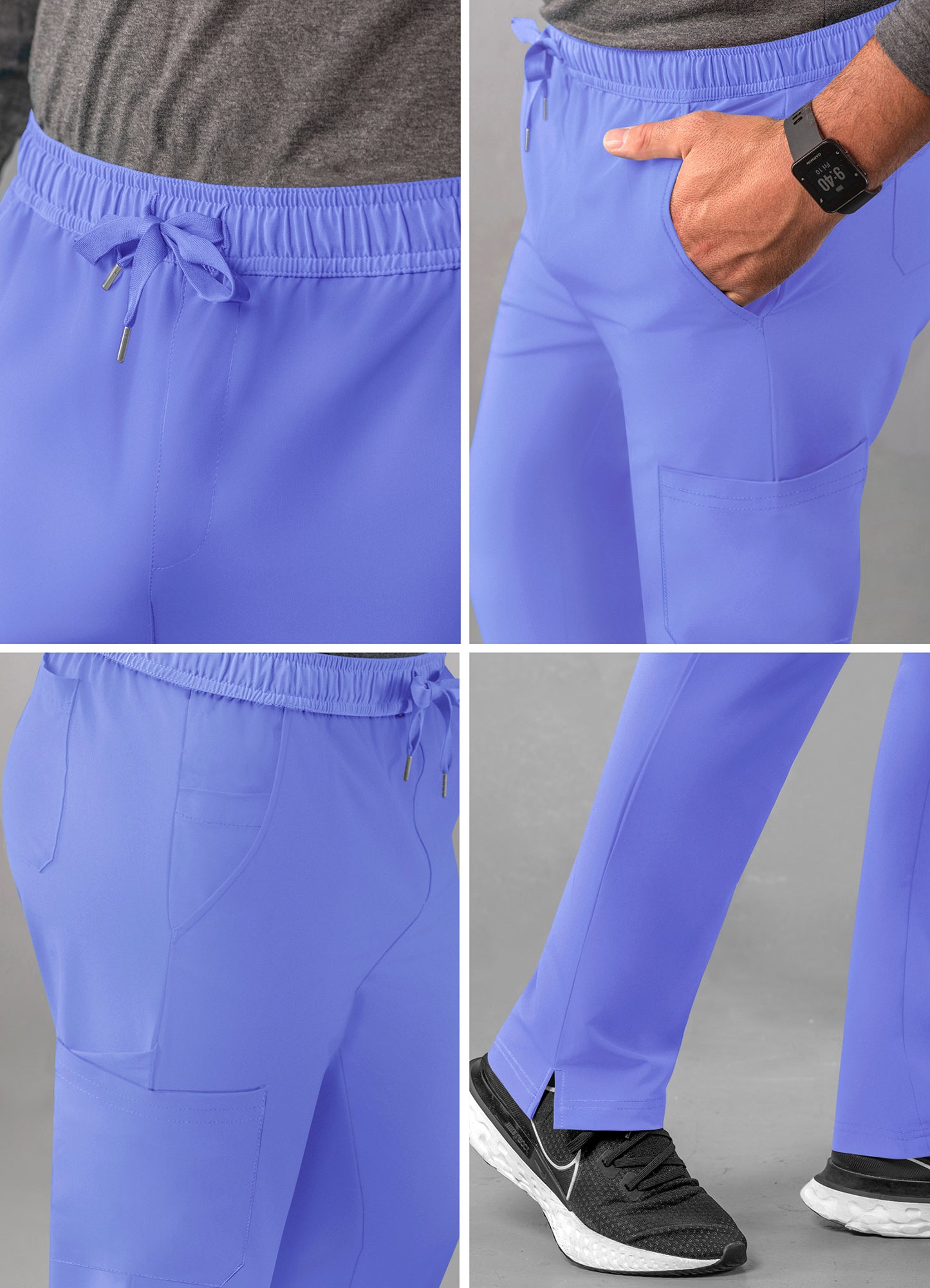 ADAR Addition Men's Slim Leg Cargo Drawstring Pant