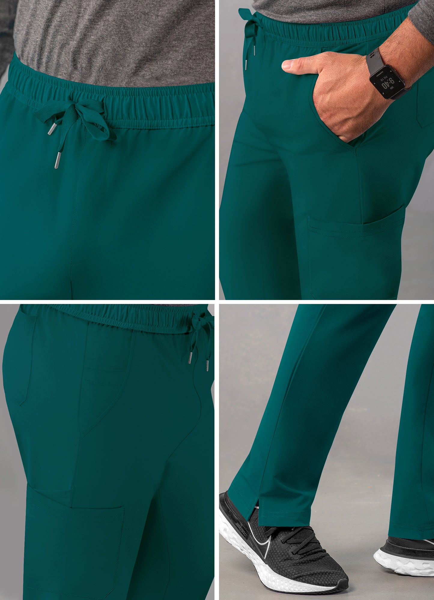 ADAR Addition Men's Slim Leg Cargo Drawstring Pant