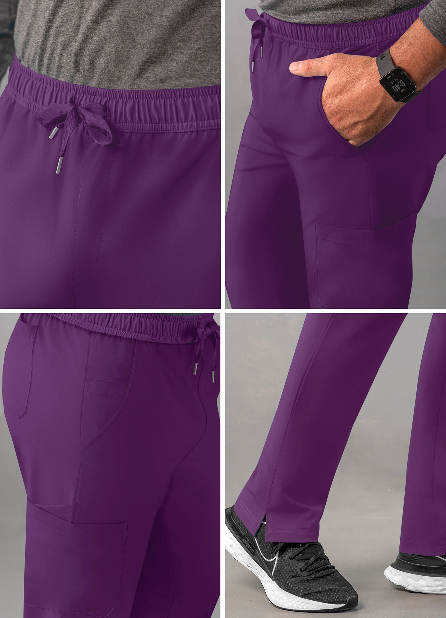 ADAR Addition Men's Slim Leg Cargo Drawstring Pant