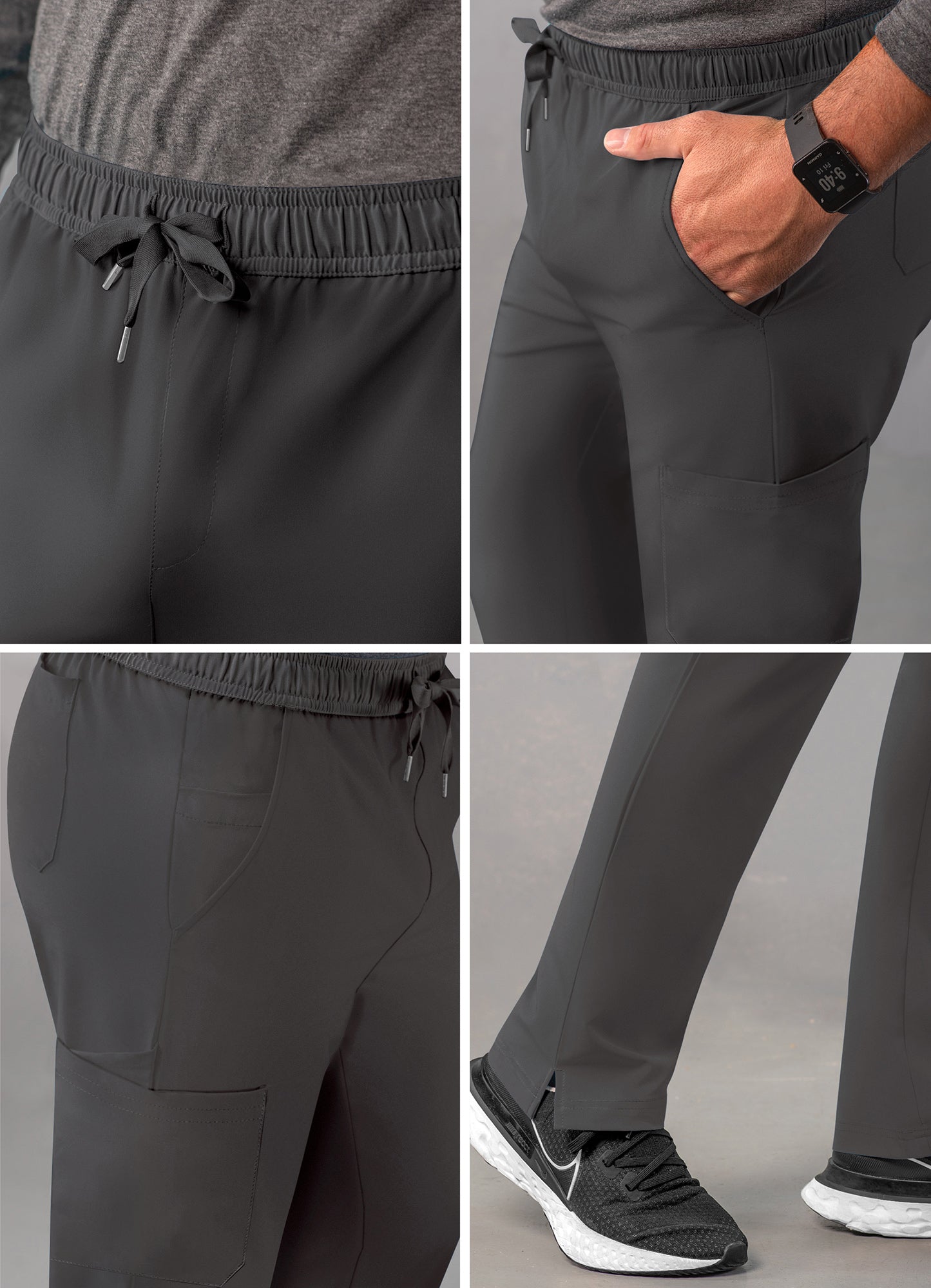 ADAR Addition Men's Slim Leg Cargo Drawstring Pant