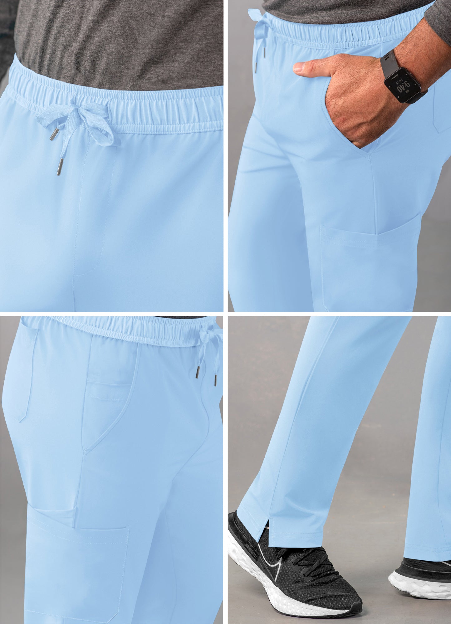ADAR Addition Men's Slim Leg Cargo Drawstring Pant