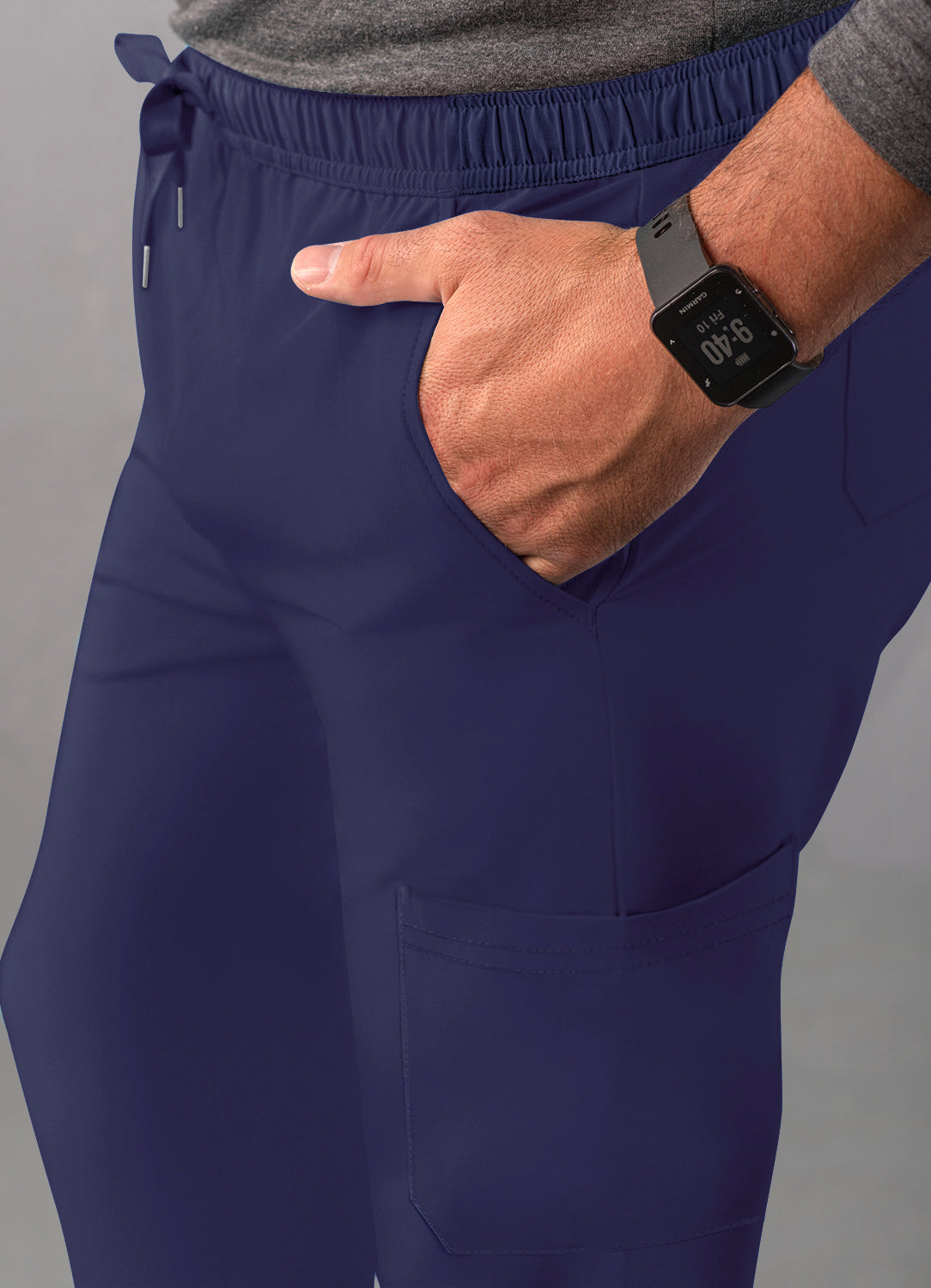 ADAR Addition Men's Slim Leg Cargo Drawstring Pant