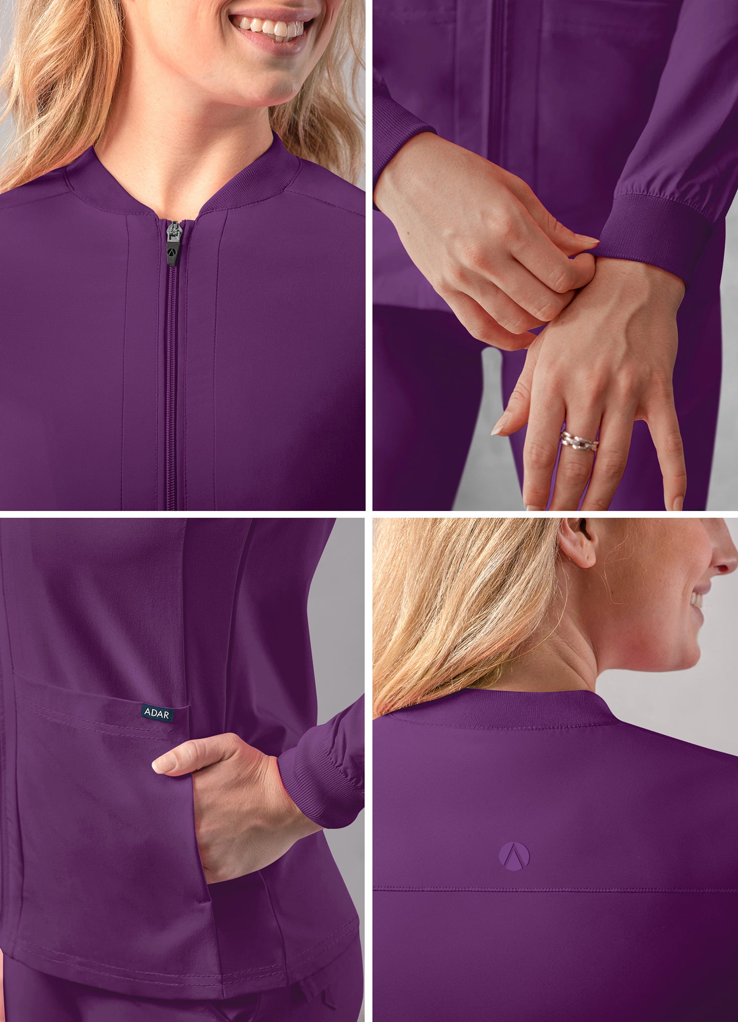 ADAR Addition Women's Bomber Zipped Jacket