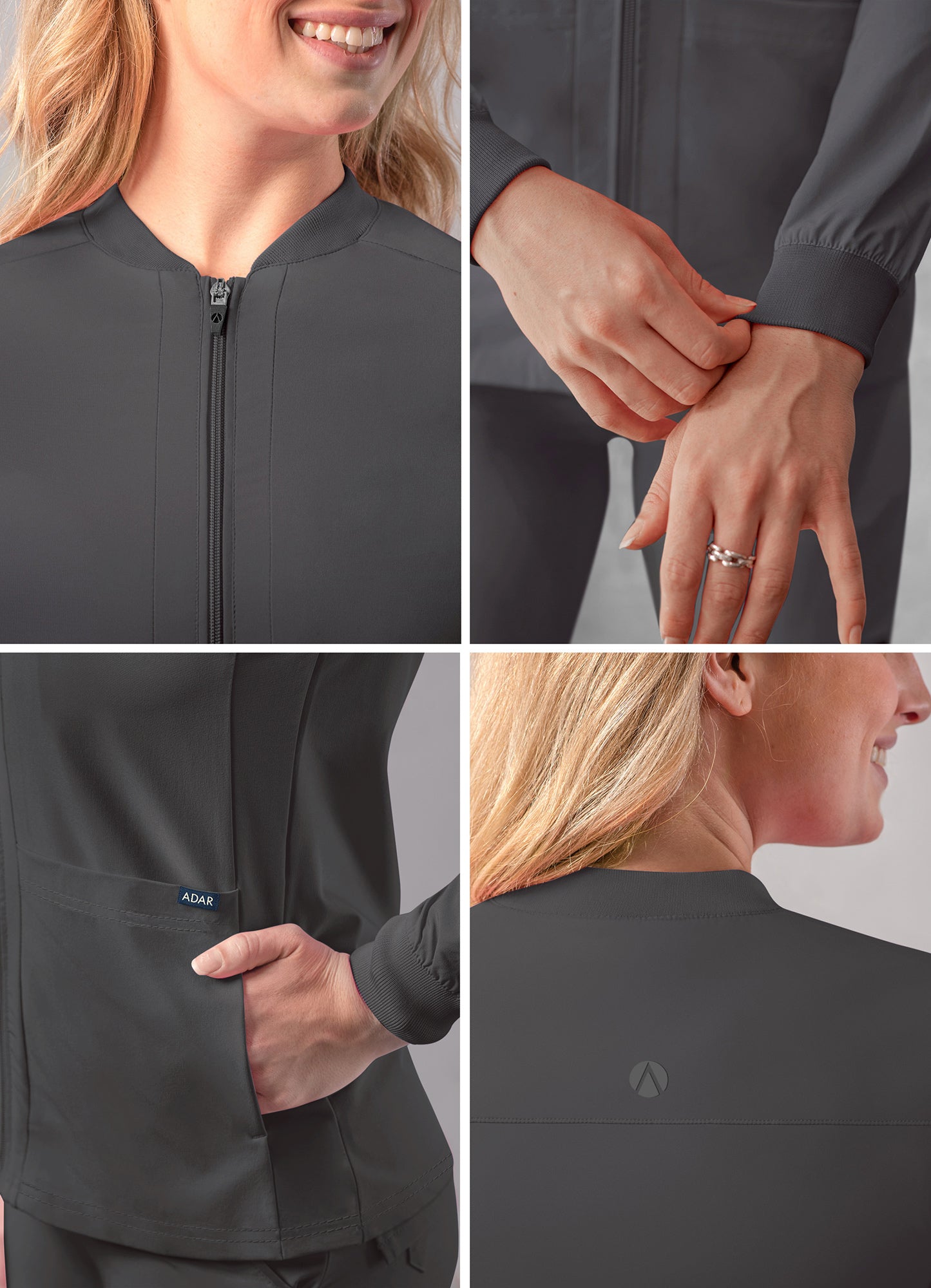 ADAR Addition Women's Bomber Zipped Jacket (More Color)