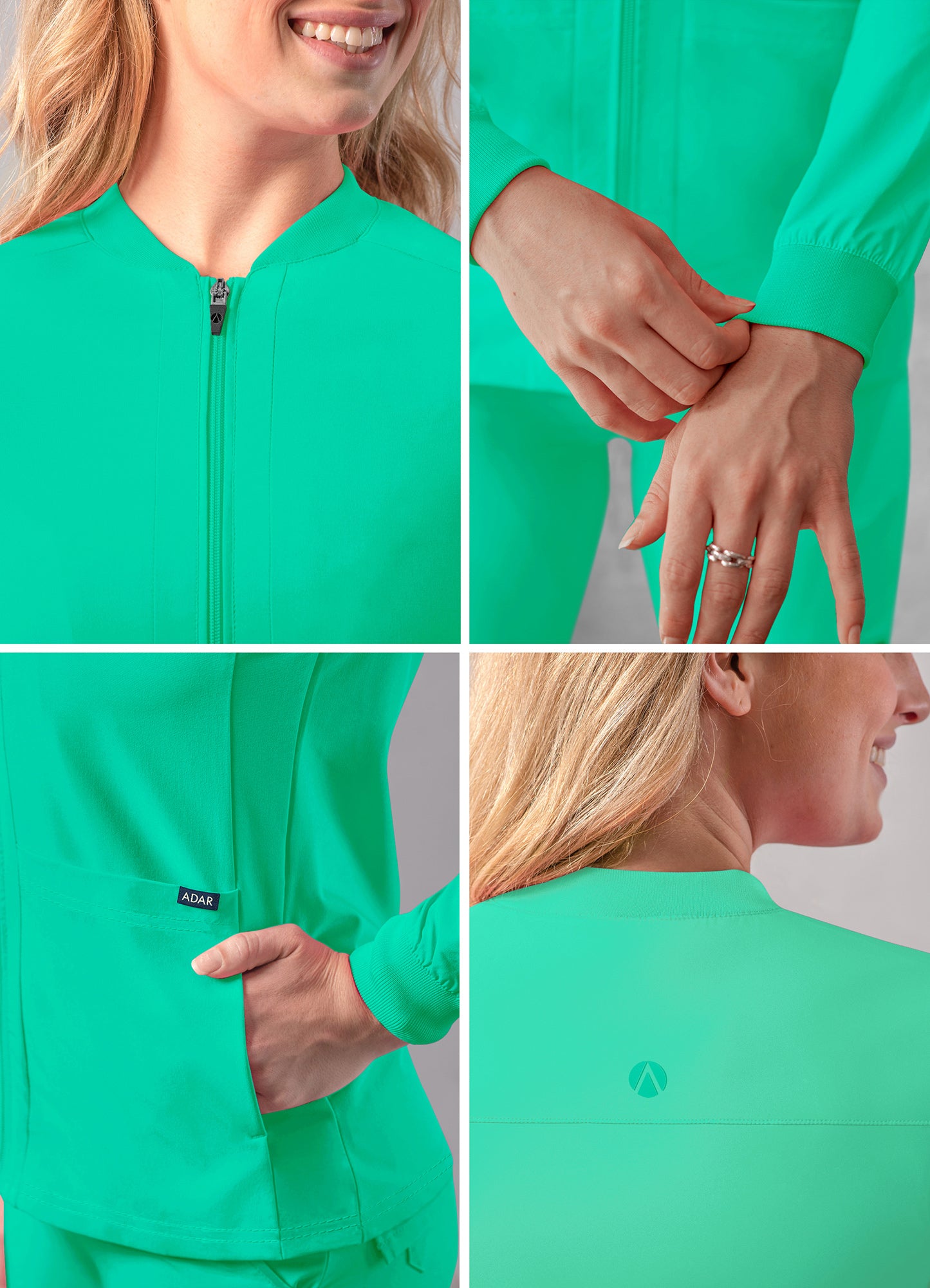 ADAR Addition Women's Bomber Zipped Jacket (More Color)