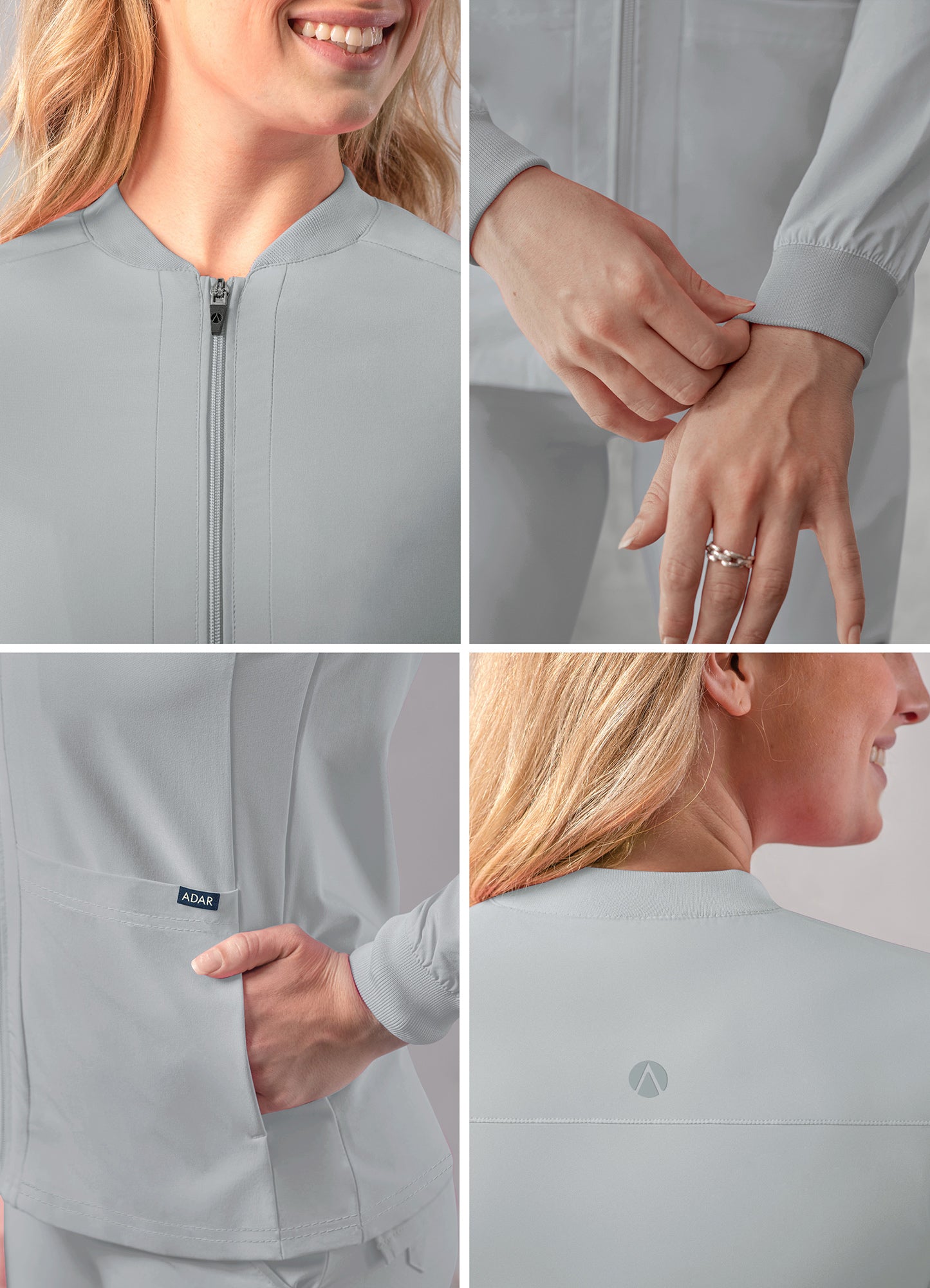 ADAR Addition Women's Bomber Zipped Jacket (More Color)