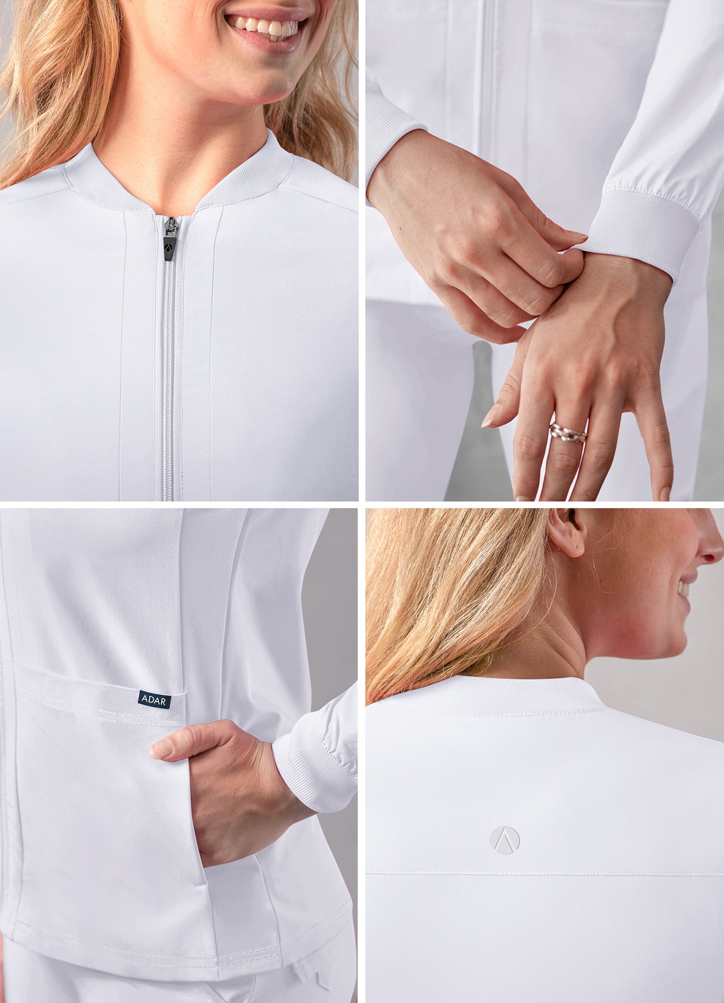 ADAR Addition Women's Bomber Zipped Jacket (More Color)