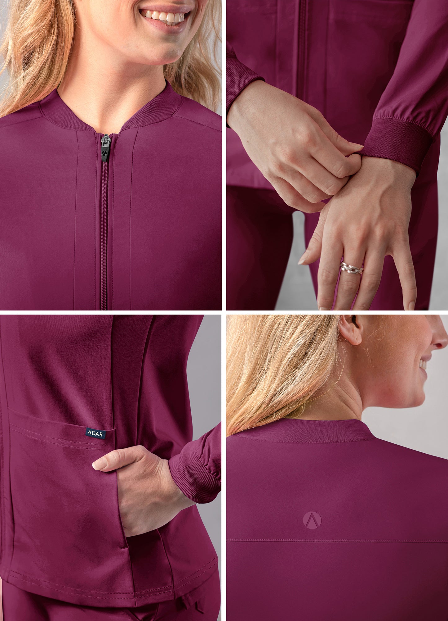 ADAR Addition Women's Bomber Zipped Jacket (More Color)